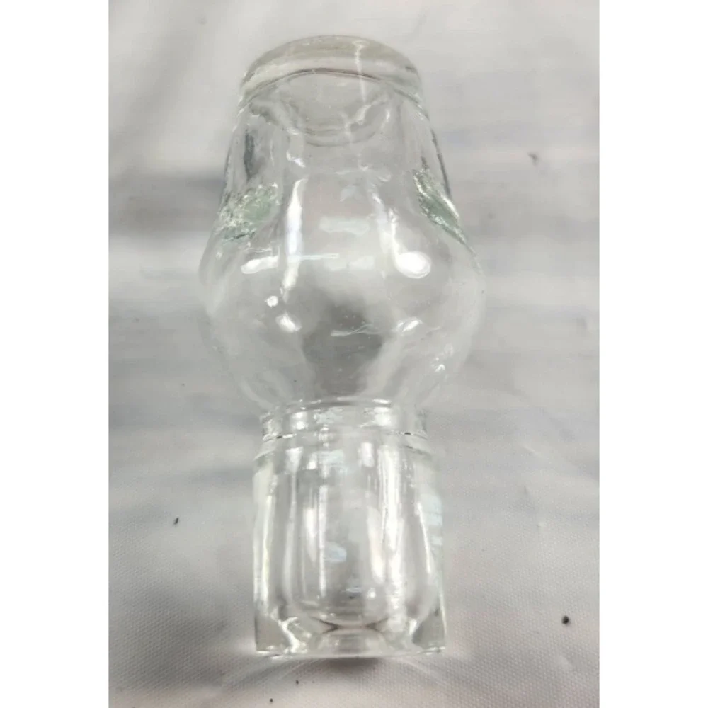 (2) Vtg Gold Rimmed Stampi Francolini Holly Etched Glass Decanters Made in Italy